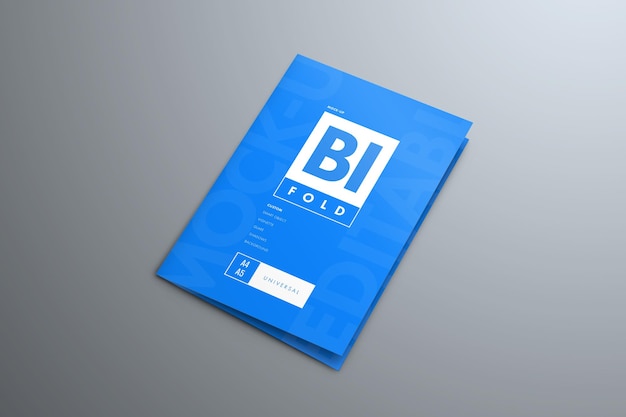 Broszury Mockup Bi-fold