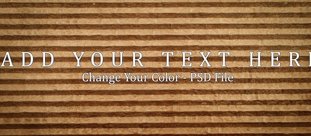 Brown and Beige Striped Cardboard Texture