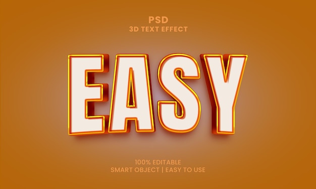 A brown background with the word easy on it