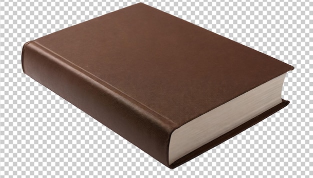 Brown book on transparent background