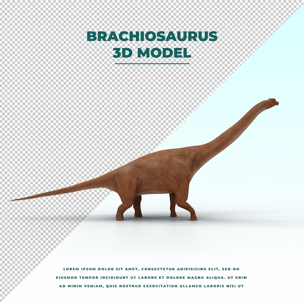Коричневый брахиозавр