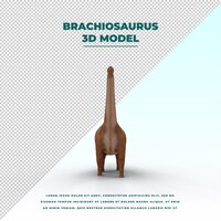 Brown brachiosaurus