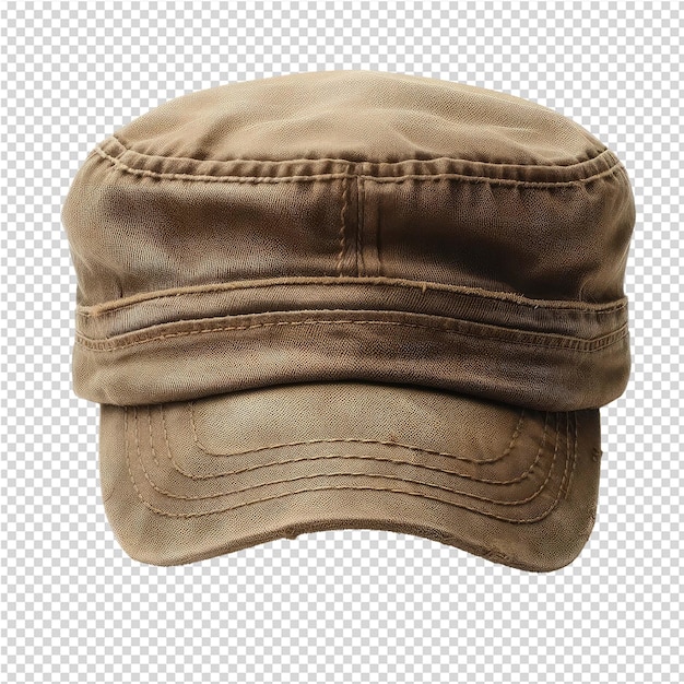 PSD a brown cap with a brown band on it