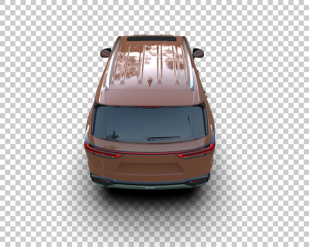 a brown car with the back window open and the rear view mirror open