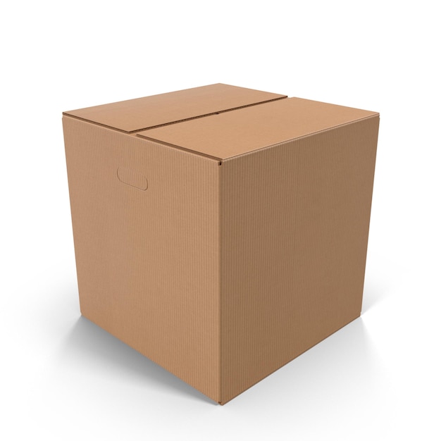 A brown cardboard box perfect for shipping and storage