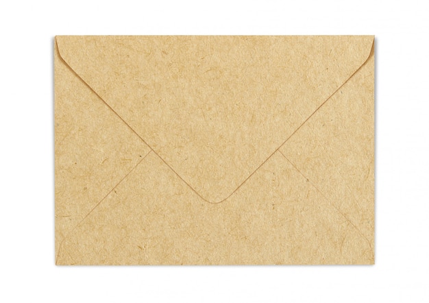 Brown craft paper envelop mock-up