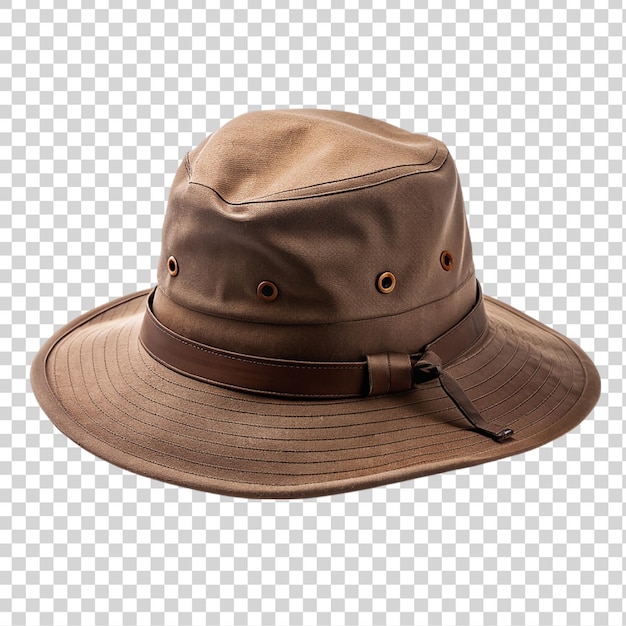 PSD 透明な背景に隔離された茶色の帽子