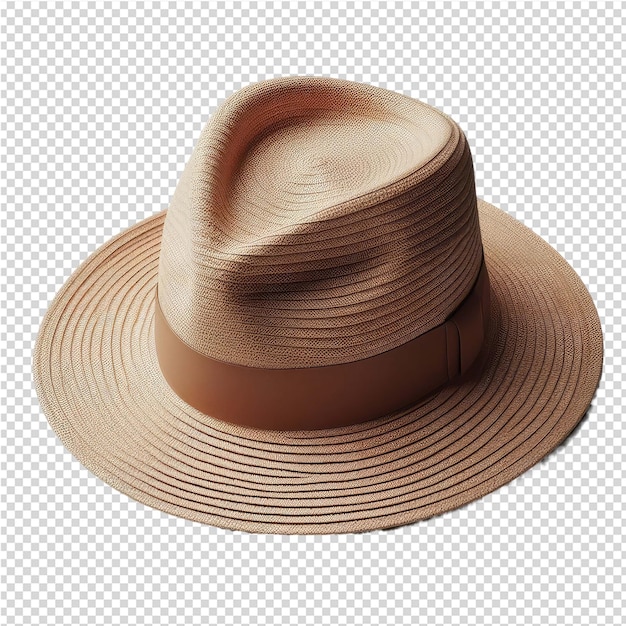 PSD 갈색 밴드가 있는 갈색 모자