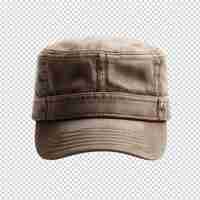 PSD a brown hat with a brown band on it