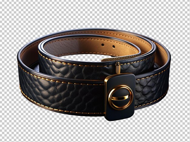 PSD brown leather belt