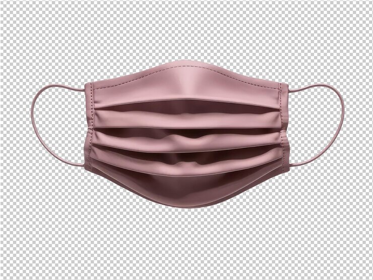 PSD a brown leather mask with a brown cover and a black band