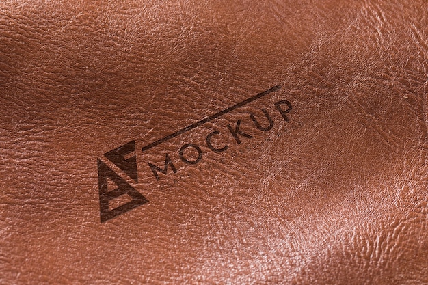 PSD brown leather surface