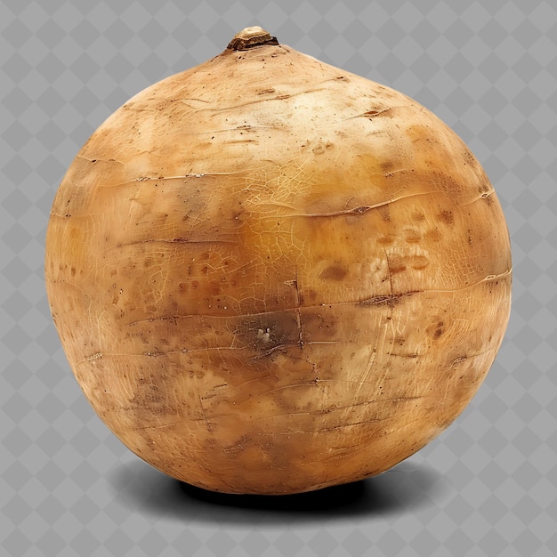 PSD a brown onion with a brown spot on it