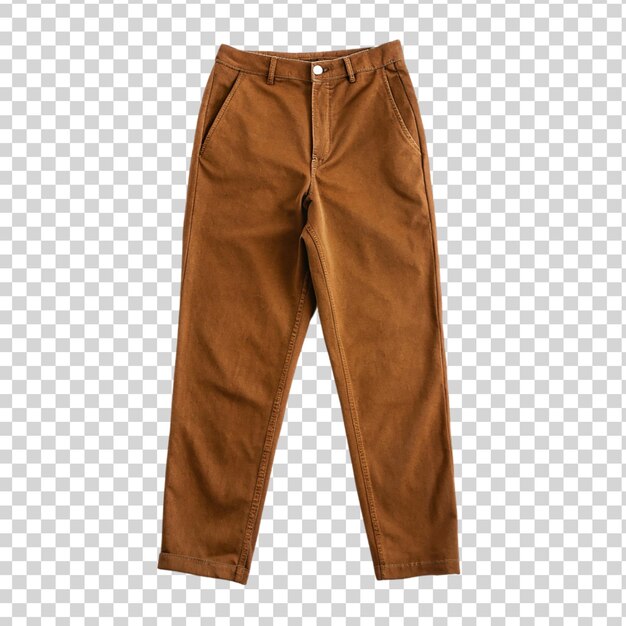 PSD brown pant isolated on transparent background