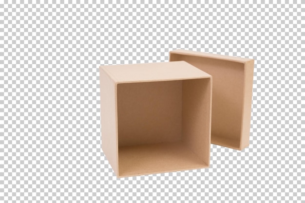 PSD 茶色の紙箱