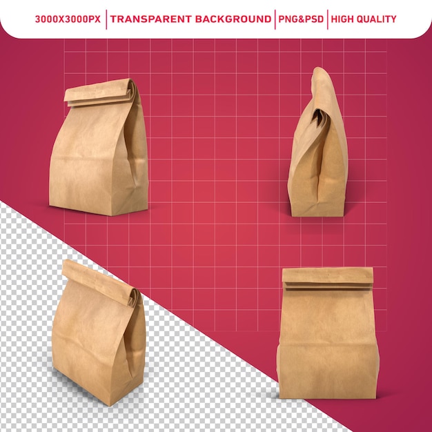 PSD borsa da pranzo di carta marrone png borsa da pranzano clipart borsa di carta icona borsa di pranzano marrone borsa grafica borsa dapranzano il