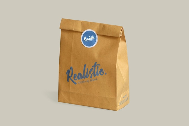 PSD brown paper packaging