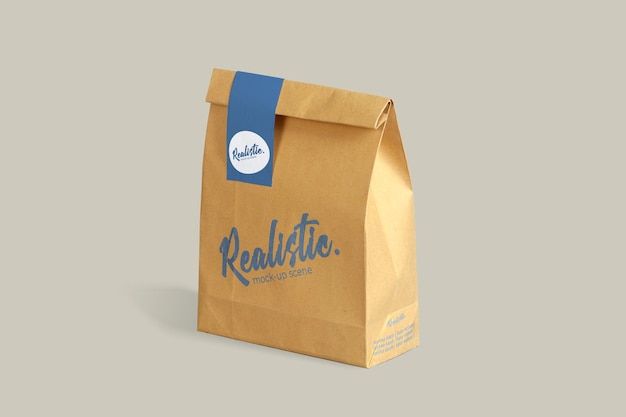 PSD brown paper packaging