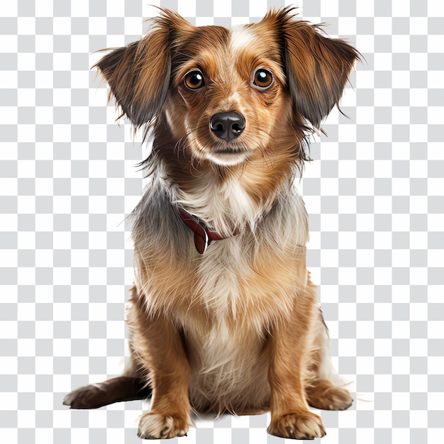 Brown spaniel dog on isolated on transparent