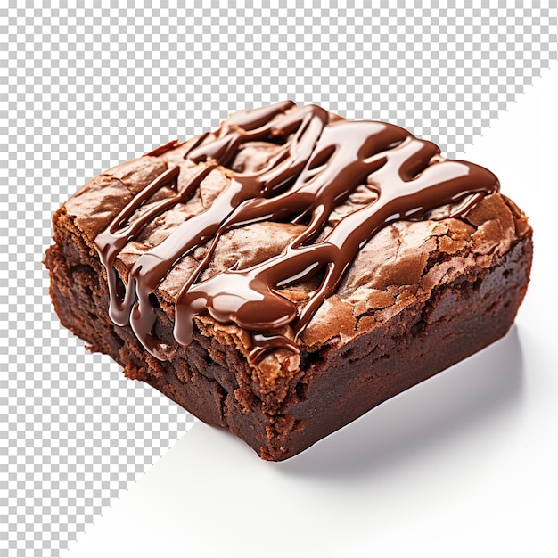 Brownie Odizolowane Na Białym Tle