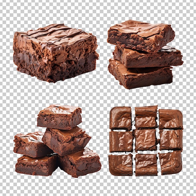 Brownies Przezroczysty Tło Izolowany Obraz Generatywny Ai