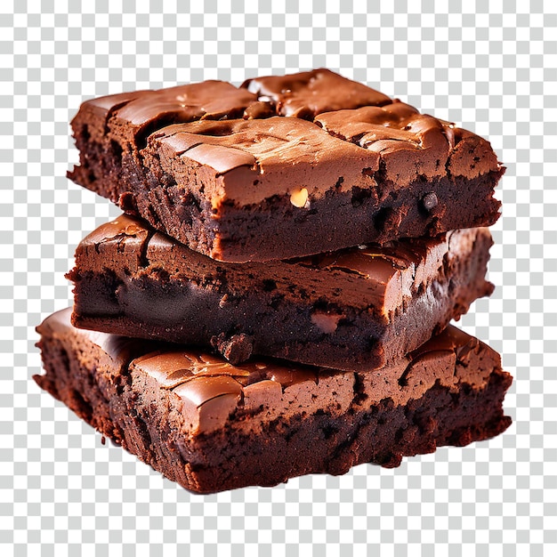 Brownies su sfondo trasparente