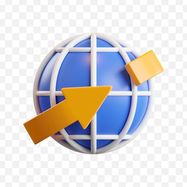 3D-иллюстрация браузера