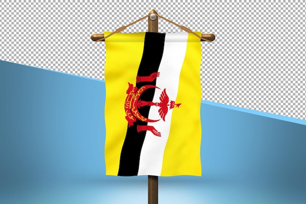 Brunei  Hang Flag Design Background