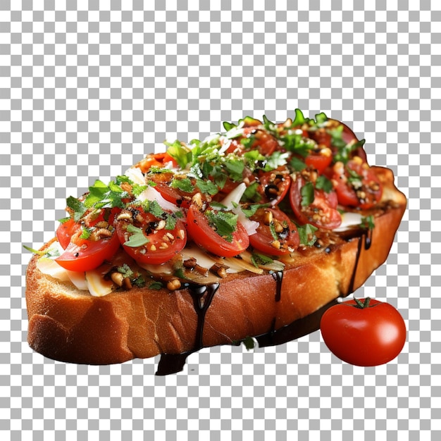 PSD bruschetta on transparent background