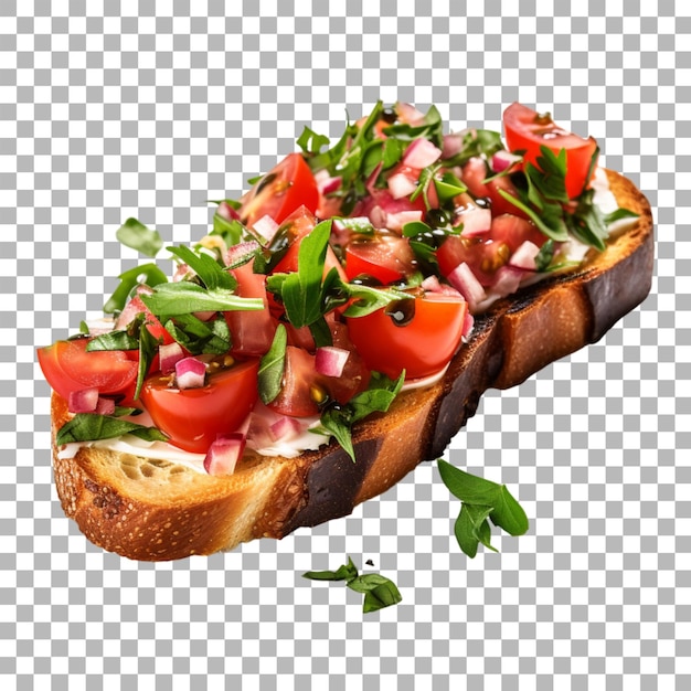 PSD bruschetta on transparent background