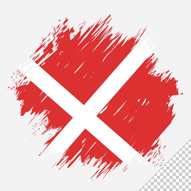 brush flag Denmark transparent background Denmark brush watercolour flag design template element