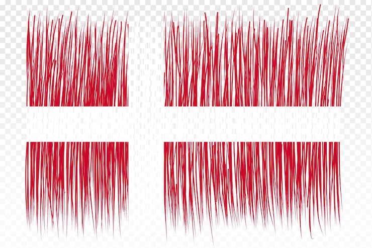 PSD brush flag denmark transparent background denmark brush watercolour flag design template element