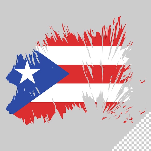 PSD brush flag puerto rico transparent background puerto rico brush watercolour flag design template