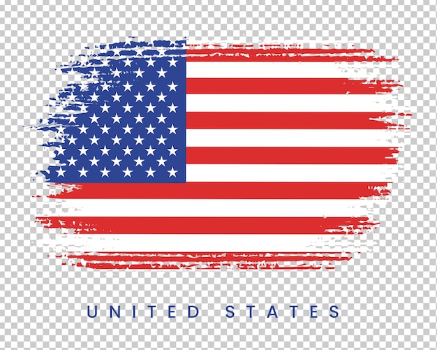 PSD brush flag united states file format psd usa brush watercolour flag design template element