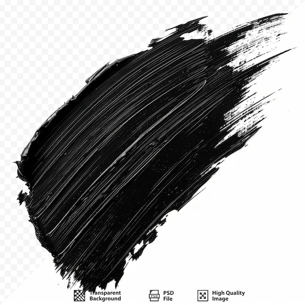 PSD brush stroke and texture smear brush on a white isolated background