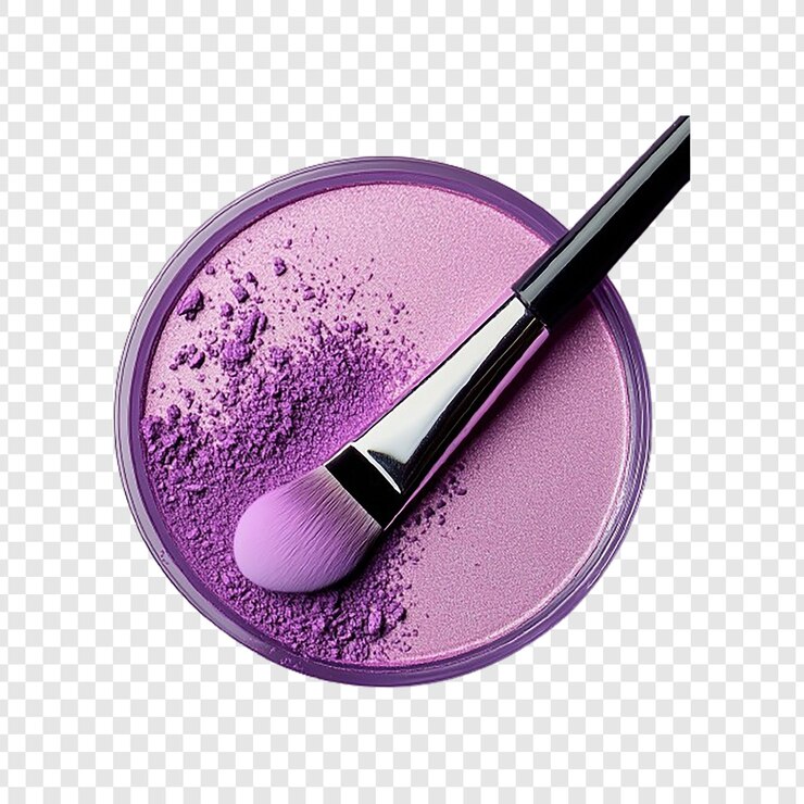 PSD a brush with a brush on it sits on a pink plate