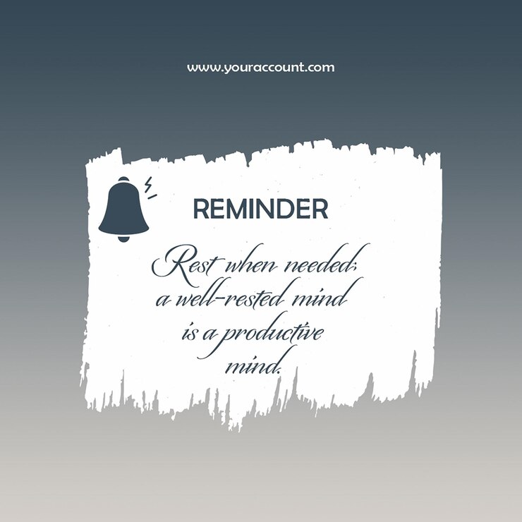 PSD brushed reminders aesthetic instagram post template