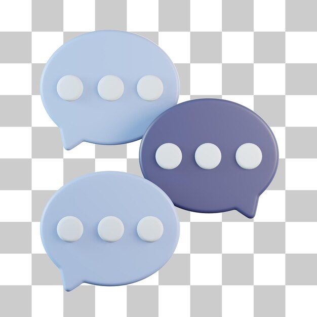 Bubble Chat 3D Icon