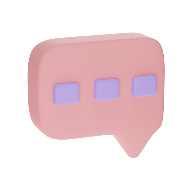 PSD bubble chat 3d icon