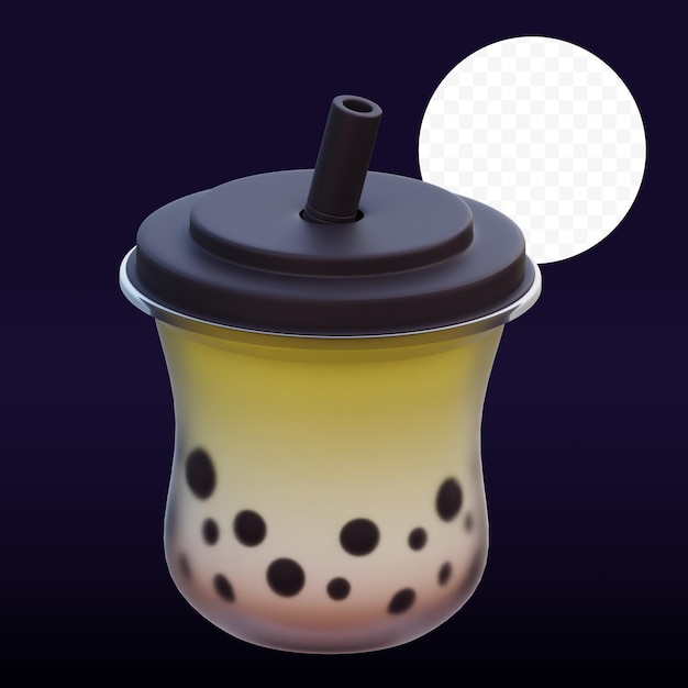 バブルドリンク 3D イラスト