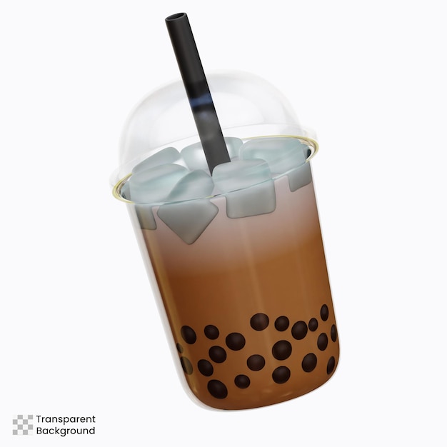 バブルティー 3D イラスト