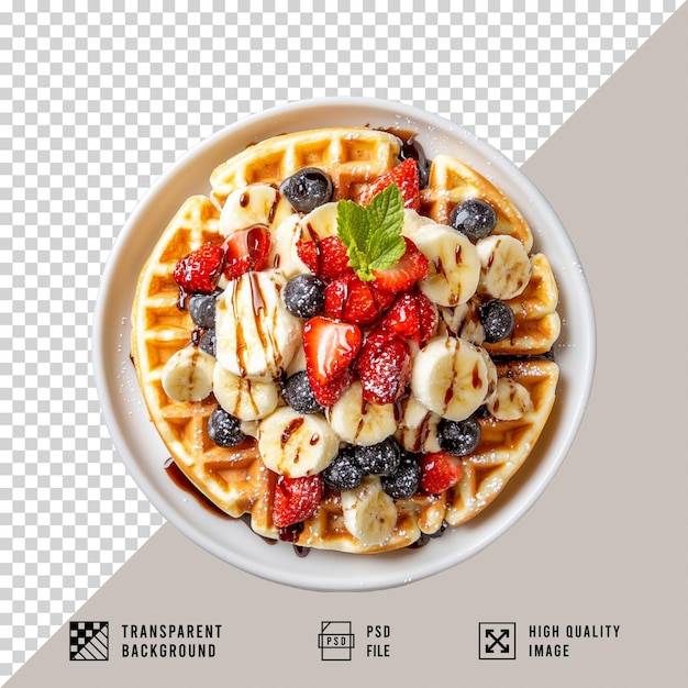 Bubble Waffle op doorzichtige achtergrond