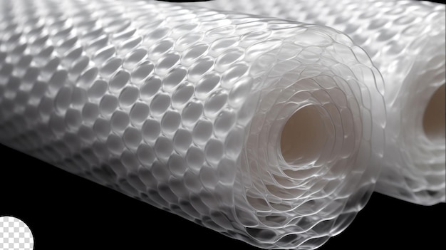 PSD a bubble wrap roll png transparent