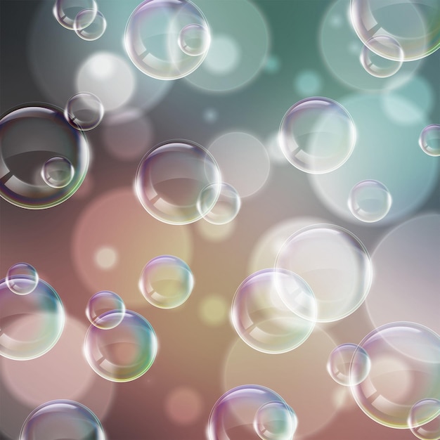 PSD bubbles background design