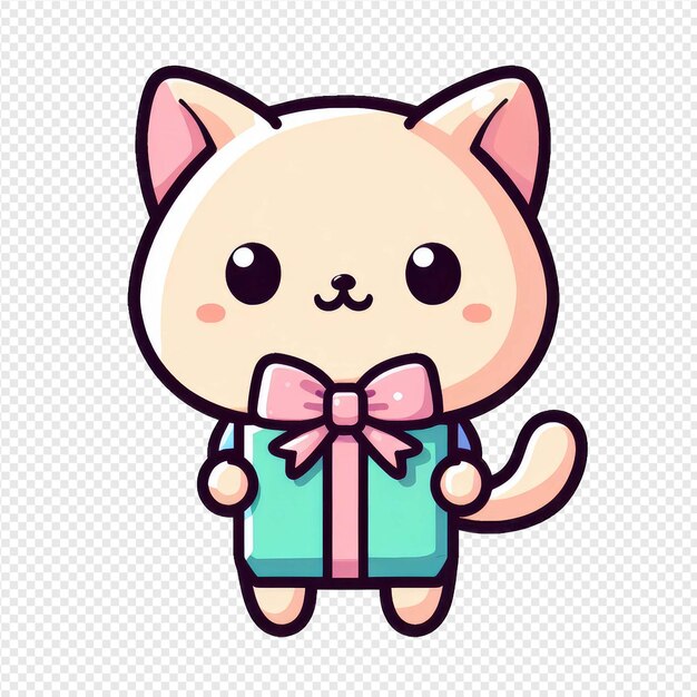 PSD bubbly kitten png sticker