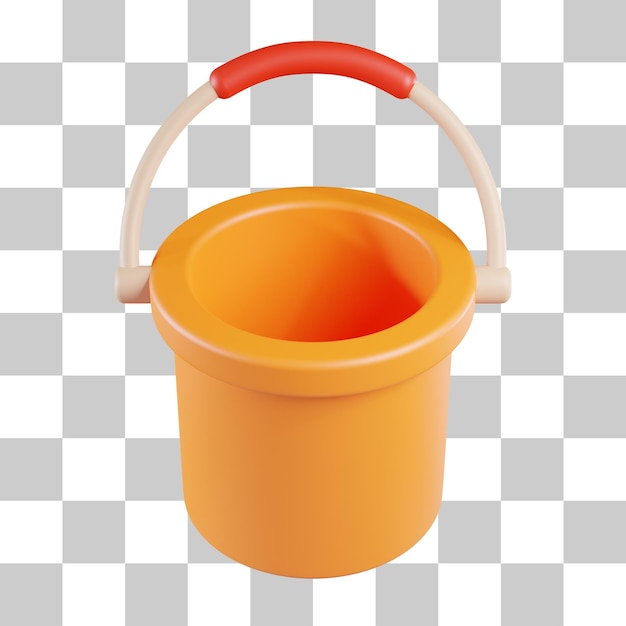 PSD bucket 3d icon