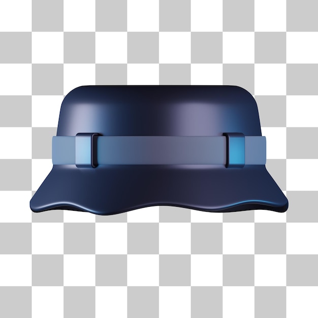 PSD bucket hat 3d icon