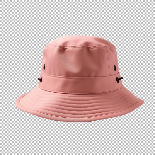 PSD bucket hat for girl isolated on transparent background