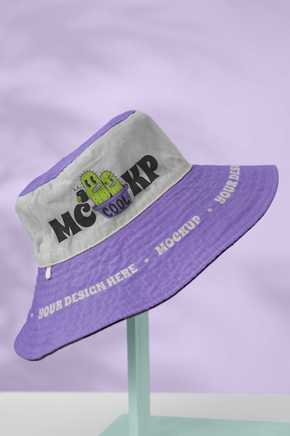 PSD bucket hat mock-up design