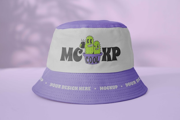 PSD bucket hat mock-up design